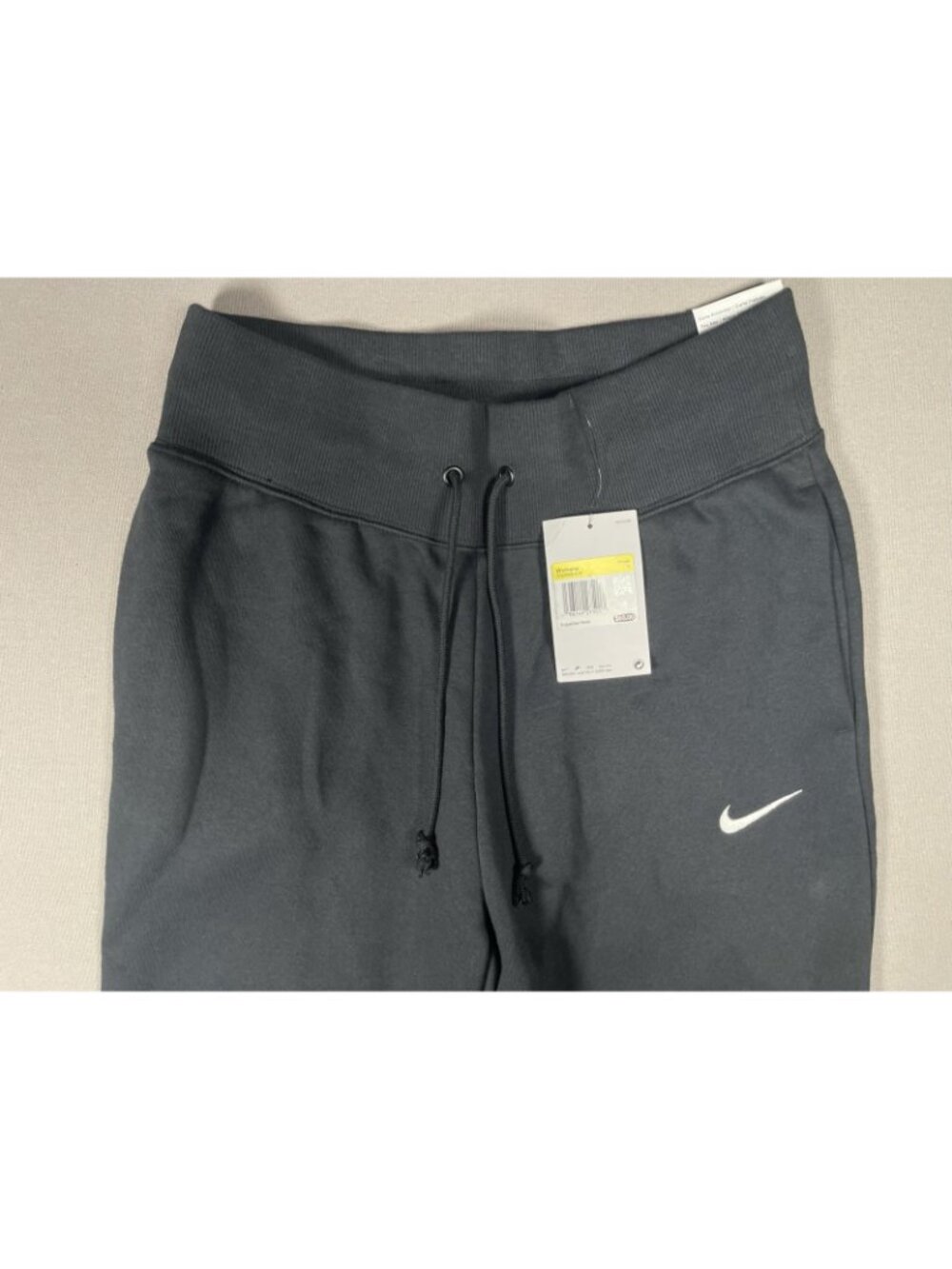 NWT Nike Phoenix High Rise Fleece Black Jogger Pants - Women Size Small X 30 - Picture 5 of 14
